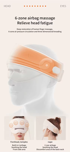 Phenitech 2 en 1 Masseur électrique pour la tête et les <span class=keywords><strong>yeux</strong></span> <span class=keywords><strong>Bandeau</strong></span> à compression d'air Casque de massage avec <span class=keywords><strong>bandeau</strong></span> <span class=keywords><strong>chauffant</strong></span> - Product Image 6