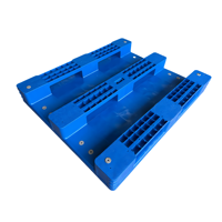 Palette en plastique robuste 1200x1000mm HDPE Euro Pallet avec renfort en acier pour stockage en entrepôt et rayonnage