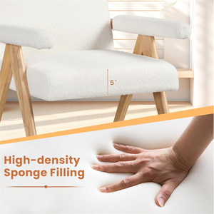 <span class=keywords><strong>Fauteuil</strong></span> de lecture rembourré à prix abordable, <span class=keywords><strong>fauteuil</strong></span> d'appoint en <span class=keywords><strong>tissu</strong></span> avec structure en bois massif - Product Image 3