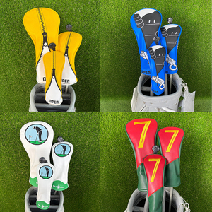 Funda Protectora para Palos de Golf, Popular entre los Golfistas, Fabricada en Cuero PU OEM con Forro de Terciopelo, Resistente al Agua y a los Arañazos, con Logotipo Bordado Personalizable - Product Image 1