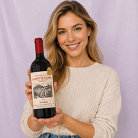 Etiquetas Adhesivas Atractivas para Botellas de Vino Tinto Vintage, Diseño Personalizado, Ideales para Decoración de Botellas y Promoción de Marca