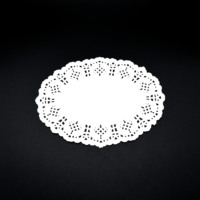 Napperons et sous-plats en papier dentelle jetables ronds classiques de haute qualité