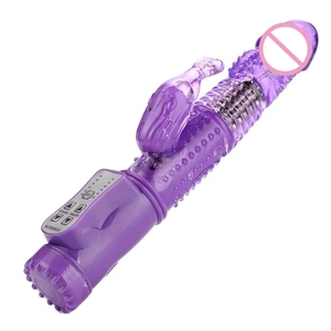 Kostengünstiger Vibrator mit 30 Frequenzen, Schwingender Kristallstab-Kopf, Rotierender Rabbit-Vibrator - Product Image 2