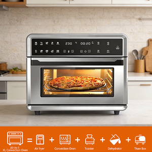Nouveau design 2025 – Four de cuisine multifonctionnel 25L avec affichage numérique LED, <span class=keywords><strong>friteuse</strong></span> à air chaud <span class=keywords><strong>sans</strong></span> <span class=keywords><strong>huile</strong></span> pour cuisson rapide, four à pizza - Product Image 2