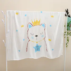 Couverture fine pour bébé en fibre de bambou pour nouveau-né, gaze en coton de bambou, couette fraîche d'été