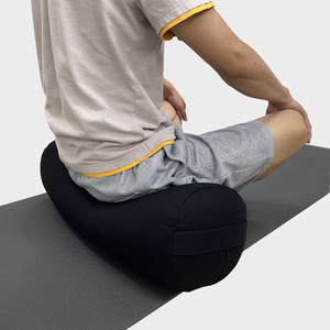 Coussin de méditation rond, grand, personnalisé, en coton PP, rembourré de fibres confortables, durable, détachable et doux, pour le yoga et les traverses. - Product Image 5