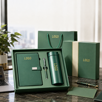 Coffret Cadeau Promotionnel Personnalisé avec Boîte – Articles de Luxe pour Entreprises : Tasse Isotherme, Carnet et Stylo – Kits Exécutifs