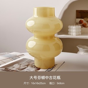 Behanmei Glass Vase Pastoral Design High Sense Home Living Room Flower Arrangement Porch <strong>Table</strong> Decoration Ornaments Hydroponic - Product Image 5