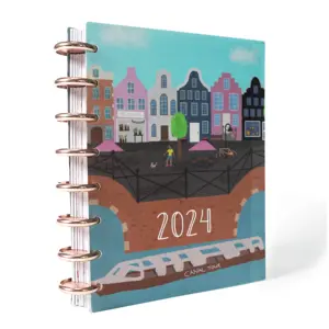 2024 stampa personalizzata elenco delle cose da fare Agenda Agenda rilegata a disco quaderno mensile Budget Book Planner Notebook