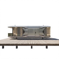 Maison Modulaire Préfabriquée Moderne Modèle X7-E en Acier, Tiny House sur Roues Entièrement Équipée, Pod de Jardin Mobile, Bureau Portable, Maison de Jardin