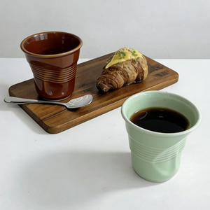<span class=keywords><strong>Tazas</strong></span> <span class=keywords><strong>de</strong></span> Café <span class=keywords><strong>de</strong></span> Porcelana <span class=keywords><strong>de</strong></span> 200 ml, <span class=keywords><strong>Diseño</strong></span> Europeo Creativo, Irregular y Plegado, Ecológicas, Hechas a Mano, Coloridas, Venta al Por Mayor - Product Image 3