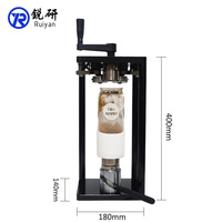 Machine à Sceller les Boîtes Commerciale Portable de Haute Qualité pour Bubble Tea et Café, Scelleuse Manuelle pour Boîtes PET avec Couvercles en Aluminium