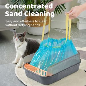 Sacs à litière pour chat en plastique anti-fuite de haute qualité - Marque BLSPE écologique 87x40cm, contrôle des odeurs renforcé, logo personnalisé - Product Image 3