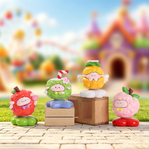 Vente en gros : Nouvelle boîte mystère en résine Meme Lam Fruit Spin Paradise, personnalisée, créative, style dessin animé, pour décoration de bureau et de maison - Product Image 2