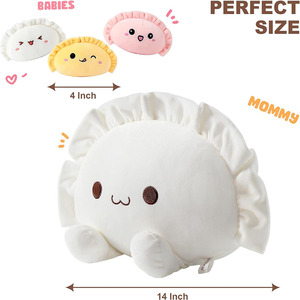 Cuscino di peluche per gnocchi 1 mamma 3 piccoli animali di peluche a forma di cibo di famiglia giocattoli regali all'ingrosso per bambini cuscino alimentare - Product Image 2
