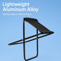 Tabouret pliant et chaise de camping en acier au carbone Dynamic Snail - Portable et pliable pour la pêche et le camping