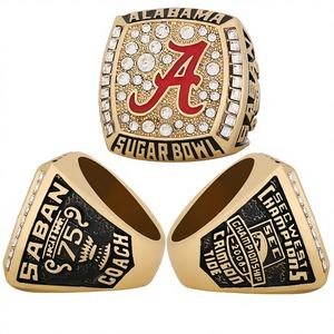 Anéis de Campeonato QIUZHEN NCAA Alabama Crimson Tide Populares Entre Fãs Americanos e Europeus Anel de Campeonato de Futebol Americano - Product Image 1