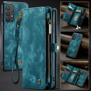 Custodia in pelle con cerniera di lusso per <span class=keywords><strong>Samsung</strong></span> per Galaxy A32 M32 M52 F52 F62 <span class=keywords><strong>M23</strong></span> M51 M71 custodia per telefono rimovibile - Product Image 2