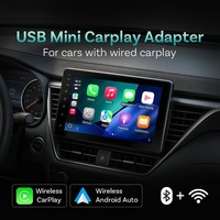 Adaptador Inalámbrico 2 en 1 Carplay Android Auto USB Dongle con Salida de Audio Bluetooth HiFi para Automóvil Venta al por Mayor de Fábrica OEM