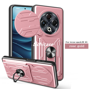 Lichicase fente pour carte Invisible à double protection dur PC TPU un étui pour Tecno Spark 30 housse antichoc - Product Image 5
