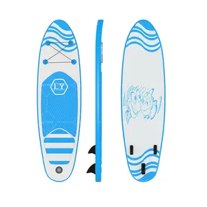 LILYTOYS high quality Inflatable Drop Stitch Surfing Board SUP Paddle Board bamboo sup with bag and paddle , ready to ship