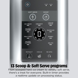 Scoop Swirl Electric Ice <strong>Cream</strong> <strong>Maker</strong> 1000W Soft Serve Sorbet Milkshakes Frozen Yogurt 13-in-1 Programs Handle 2-in-1 Household - Product Image 3