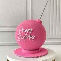 Neuankömmling Custom Acryl Cake Topper Alles Gute zum Geburtstag Charme für Weihnachten Abschluss Ostern Kuchen Dekorationen Party Supplies