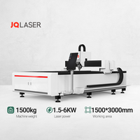 Machine de découpe laser CNC à fibre JQLASER 1530G pour la découpe de métaux, acier, fer, aluminium, découpeuse laser industrielle