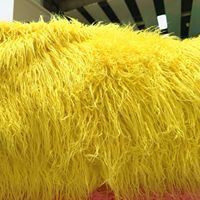 Fausse fourrure de lama bouclée à poils longs, fabriquée en Chine, vendue au mètre