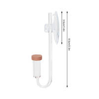 Diffuseur de CO2 pour aquarium en acrylique, fixation par ventouse, atomiseur, compteur de bulles, aquarium, réservoir de poissons, régulateur de CO2 pour plantes aquatiques, herbe aquatique