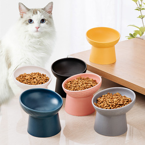 Factory Custom <strong>Cat</strong> Pet <strong>Bowl</strong> Extra Wide Raised <strong>Tilted</strong> <strong>Cat</strong> Food <strong>Bowl</strong> , Elevated Ceramic <strong>Cat</strong> <strong>Bowls</strong> for Food and Water - Product Image 1