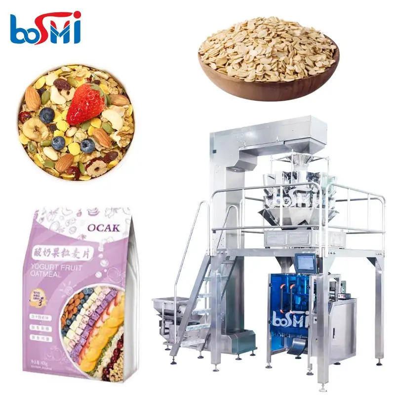 CE muesli cereali prodotti muesli macchina imballatrice cereali e fiocchi macchina imballatrice avena farina d'avena macchina imballatrice