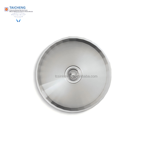 Elegante e Raffinato Lavabo da Bagno Rotondo Fatto a Mano con Diametro di 476mm - Product Image 3
