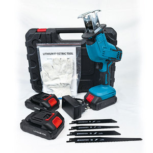 Kit d'outils électriques à <span class=keywords><strong>scie</strong></span> sauteuse avec batterie au lithium pour la découpe industrielle et le bricolage du bois et du métal - Product Image 2