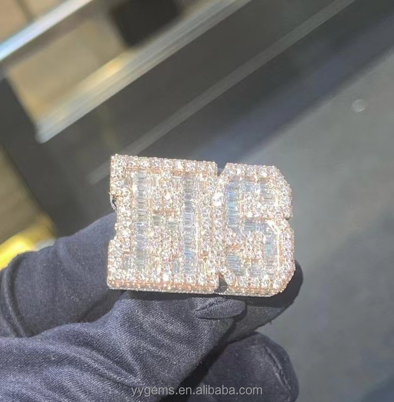 Bague Homme - 2 lettres