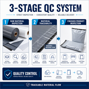 Sacs d'expédition personnalisés avec logo, en polyéthylène imperméable, auto-adhésifs, imprimés, durables et résistants aux déchirures - Product Image 5
