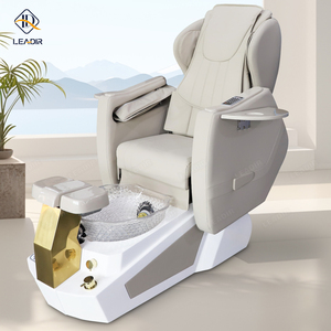 Komfortabler Luxus-Liegestuhl für Nagelstudios und Spa, Maniküre-Stuhl mit Elektromassage, Fußpflege-Pediküre-Stuhl mit Abflusspumpe - Product Image 5