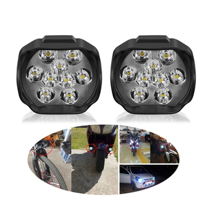 Faro Moto <span class=keywords><strong>LED</strong></span> 30W 3000LM gruppo luce Moto bianco 9Led luce di distanza Refit Moto da lavoro notturno <span class=keywords><strong>Cafe</strong></span> <span class=keywords><strong>Racer</strong></span> - Product Image 1