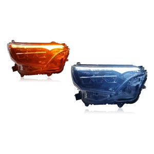 TYPY for 2016-2019 for Toyota RAV4 Headlight Assembly Modified 12V LED Lens <b>Daytime</b> <b>Running</b> <b>Light</b> Flowing Turn Signal - Product Image 1