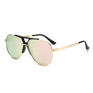 TR90 Nose Bridge Mirrored Polarized UV400 PC Frame Unisex Fashion Pilot Sunglasses - Product Image 5
