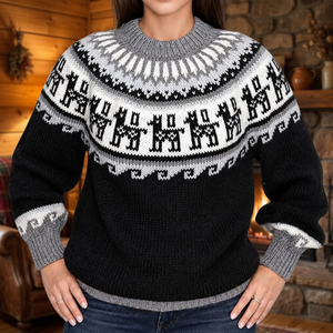 เสื้อสเวตเตอร์ดีไซน์ลามิต้าทำจากขนอัลปาก้า - Product Image 3