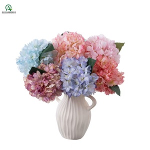 Ramos de Flores de Hortensia de Seda Artificial, Tallo Único, Decoración Floral para el Hogar, Bodas, Fiestas, Jarrones de Mesa, Oficina - Product Image 5