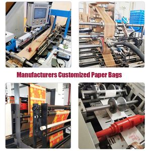 90gsm 100gsm 120gsm <b>White</b> Kraft <b>Paper</b> Bag Custom <b>Paper</b> Bags with Handle <b>Paper</b> Bags for Food Takeaway - Product Image 6