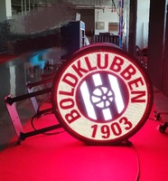 Panneau circulaire de logo de LED de côté de duel semi-extérieur d'intérieur faisant défiler le signage numérique 0.6m pour la publicité