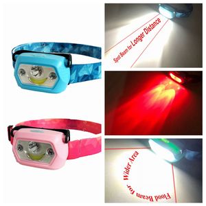 <span class=keywords><strong>Lampe</strong></span> <span class=keywords><strong>frontale</strong></span> Rechargeable par USB, éclairage LED coloré, pour camping en plein air, pour enfants, garçons et filles, avec alerte rouge, alarme d'urgence - Product Image 4