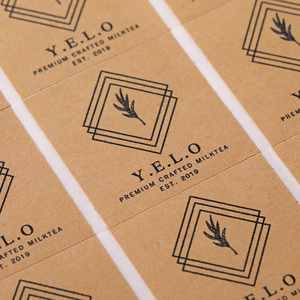 Etiquetas de Papel Kraft Redondas con Estampado en Dorado Personalizadas de Lujo, Etiquetas de Agradecimiento con Lámina Dorada - Product Image 2