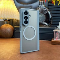 Étui pour Samsung Galaxy Z Fold 8, coque de téléphone effet peau pour Z Fold 8 7 avec charge magnétique sans fil, coque de téléphone portable