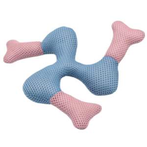 Toptan en popüler komik Boomerang tasarım Pet interaktif peluş oyuncaklar Squeak Chew nefes sandviç örgü Flyer köpek oyuncaklar - Product Image 6