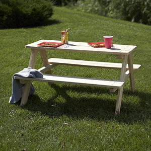 <span class=keywords><strong>Mesa</strong></span> de Comedor de Madera Simple para Exteriores con Sillas de Pino Resistentes al Agua, Marca Yuepeng Meimu, para Estudio Infantil y Uso en Jardín de Niños - Product Image 3