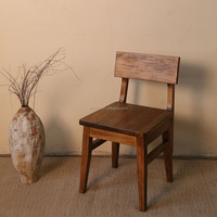 Chaise de salle à manger en bois massif de style farmhouse moderne, écologique, durable, pour la maison, le bar et les restaurants, garantie 10 ans